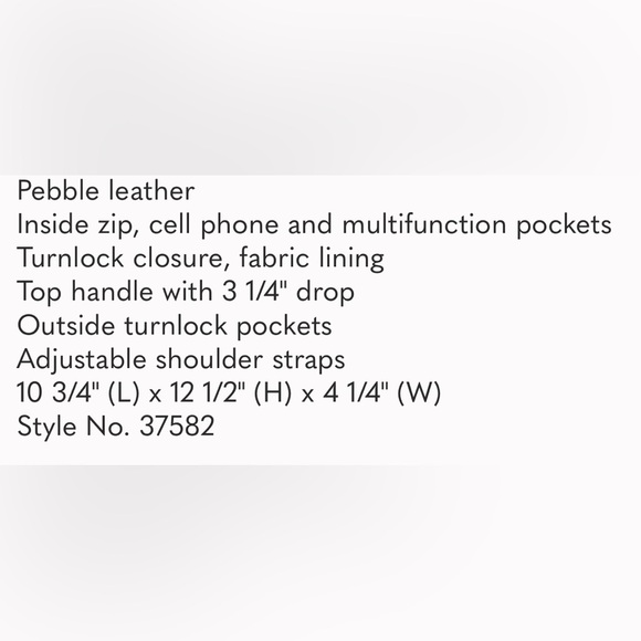 Coach turnlock Rucksack backpack - Picture 9 of 9